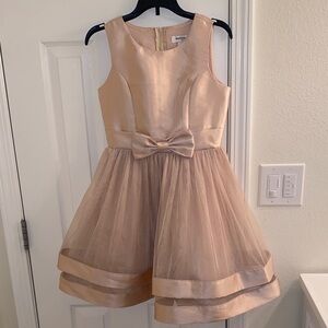 Wonder Nation Satin and Tulle Kids Dress in Cream